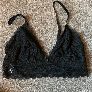 Black Lace Bralette from Target